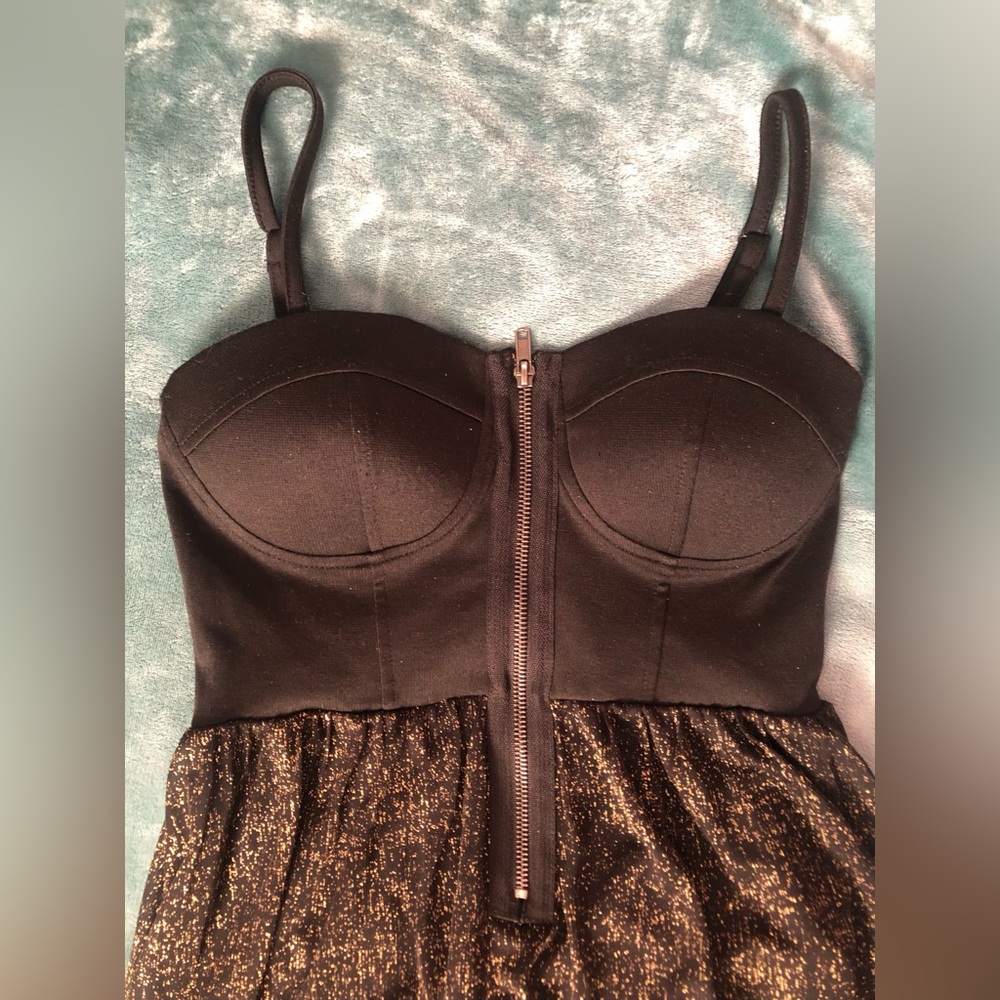 Material Girl Corset High-Low dress